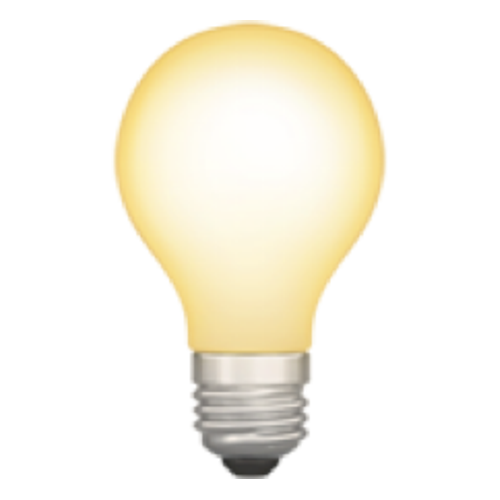 Lightbulb emoji