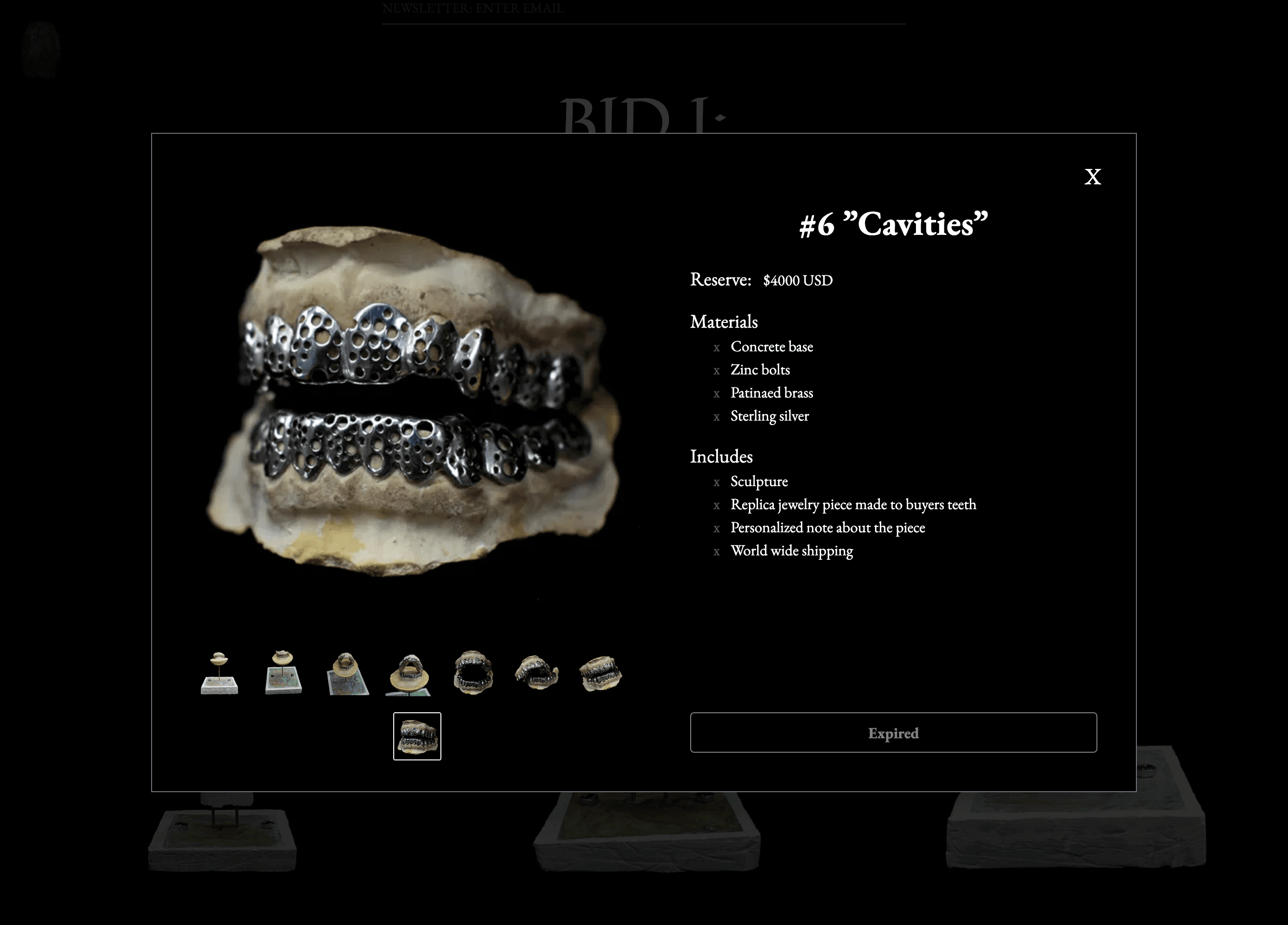 Masahiro Lamarsh - bid interface piece closeup